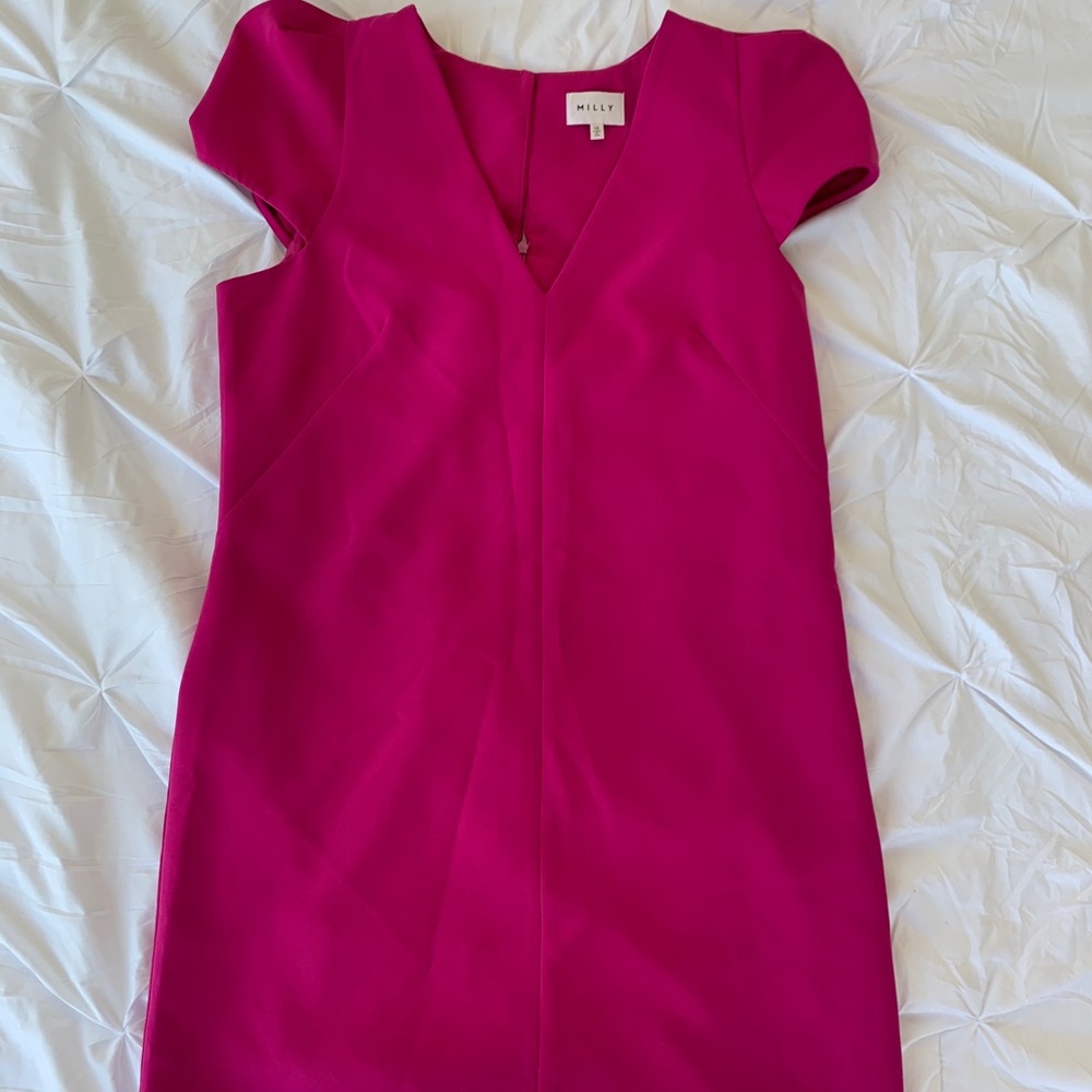 Milly Fuschia Dress Sz 12 Like New
